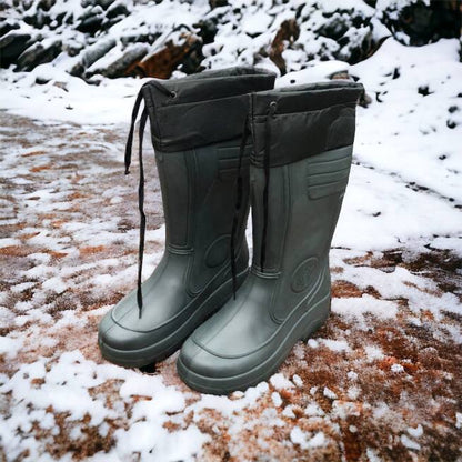 Сапоги мужские резиновые высокие утепленные с подвязкой 44 размер (29 см), сапоги резиновые для рыбалки