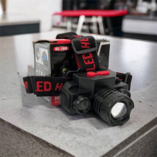 Фонарь налобный Bailong BL-1805 COB XPE аккумуляторный, фонарь на голову для рыбалки, надежный налобный