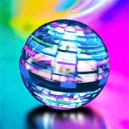 Летающий шар спиннер светящийся FlyNova Pro Gyrosphere игрушка мяч бумеранг, игрушка летающий шар