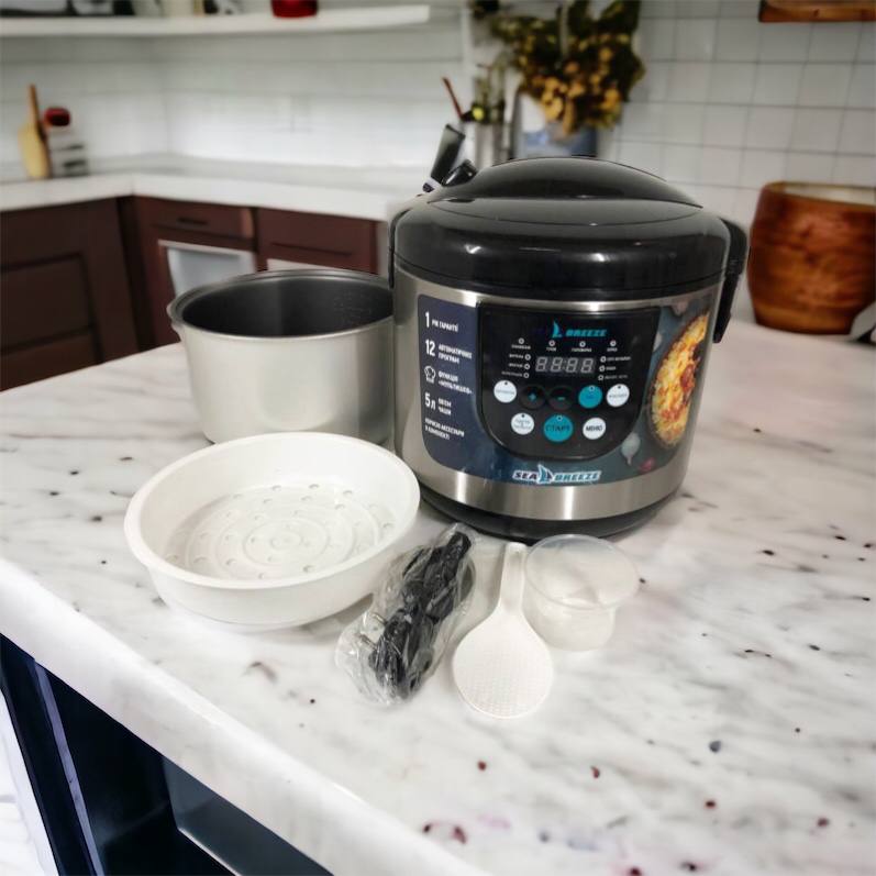 Мультиварка SeaBreeze SB-044 900 Вт, бытовые мультиварки рисоварки, электро скороварка, кашеваркы