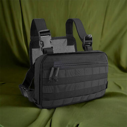 Тактична сумка нагрудна з Cordura 1000D, чоловіче розвантаження чорна
