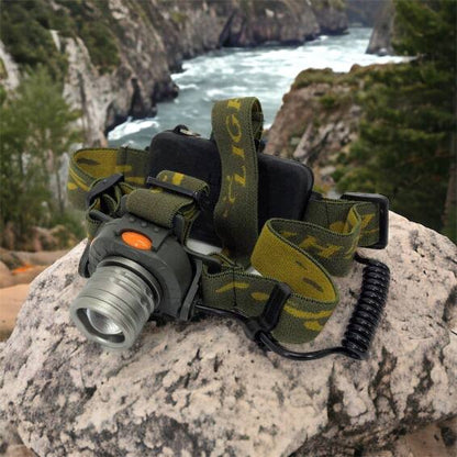 Налобный фонарь тактический Bailong BL-1505 \ 602B SENSOR с датчиком движения, Фонарик налобный led