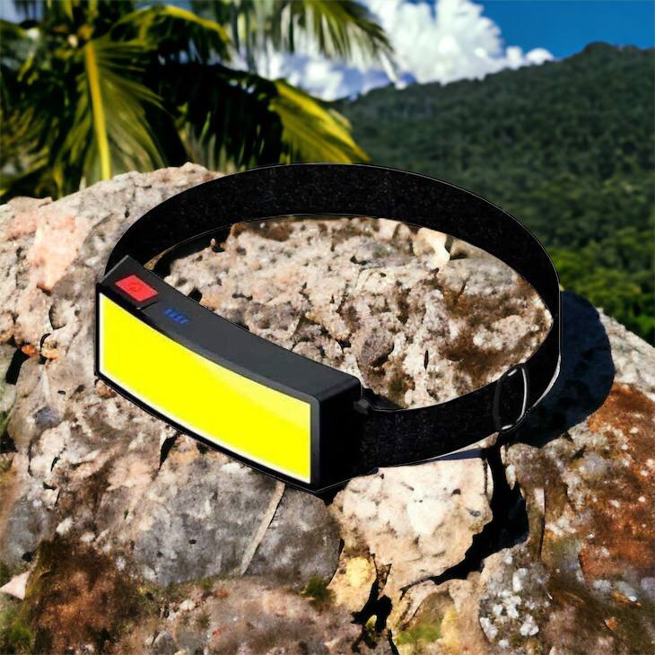 Налобный фонарик яркий рассеивающий для СТО Bailong BL-F007-COB, 3 режима, водостойкий, зарядка от USB