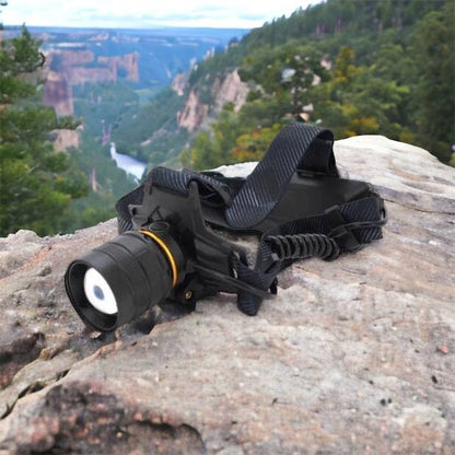 Яркий налобный фонарь Bailong BL-8076-2-GT100, Фонарь аккумуляторный для рыбалки, Фонарь на голову