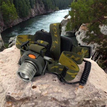 Налобный фонарь тактический Bailong BL-1505 \ 602B SENSOR с датчиком движения, Фонарик налобный led