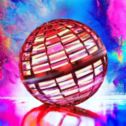 Летающий шар спиннер светящийся FlyNova Pro Gyrosphere игрушка мяч бумеранг, игрушка летающий шар