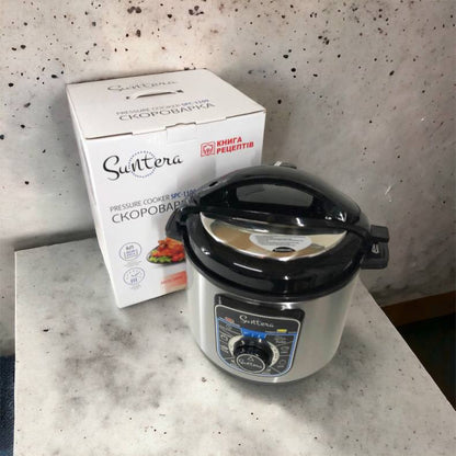 Мультиварка-скороварка SUNTERA SPC-1100 1000 Вт, пароварка для кухни бытовая, антипригарные рисоварки