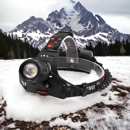 Налобный фонарь Bailong BL-T32-P50, мощный налобный светодиодный фонарик на голову, три режима