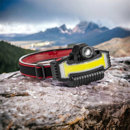 Налобный фонарик Bailong BL-W685-LTS+COB+RGB, 5 режимов, водостойкий, ударостойкий, USB кабель Type-c