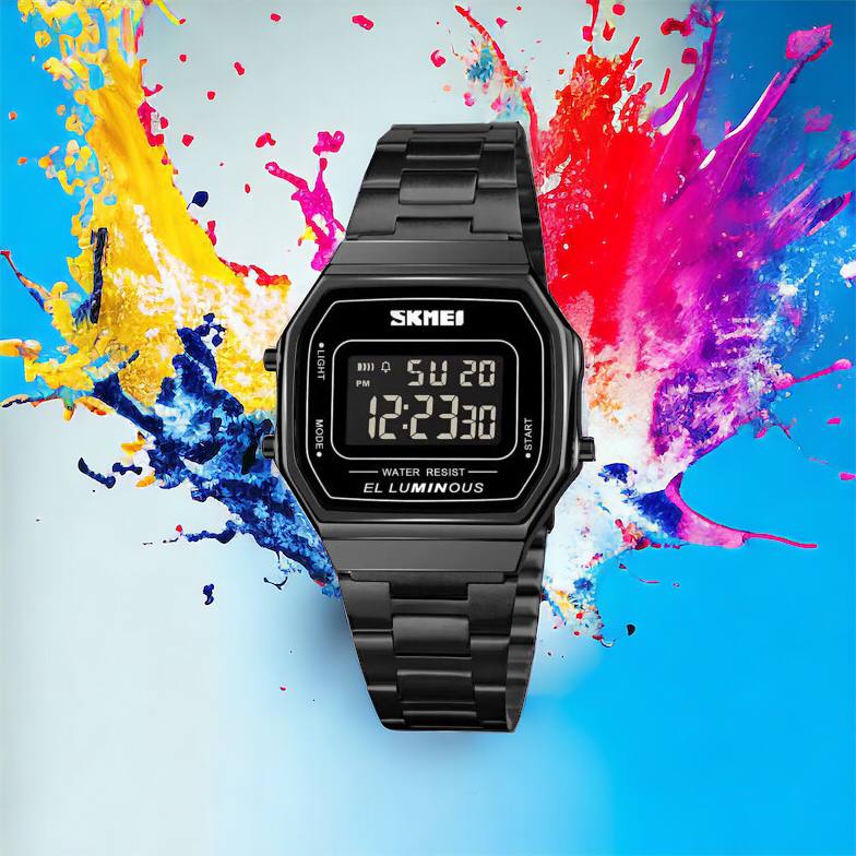 Часы наручные мужские SKMEI 1647BK, оригинальные мужские часы, противоударные часы для военнослужащих