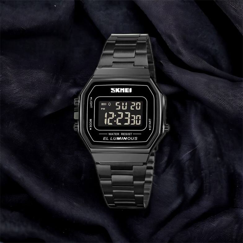 Часы наручные мужские SKMEI 1647BK, оригинальные мужские часы, противоударные часы для военнослужащих