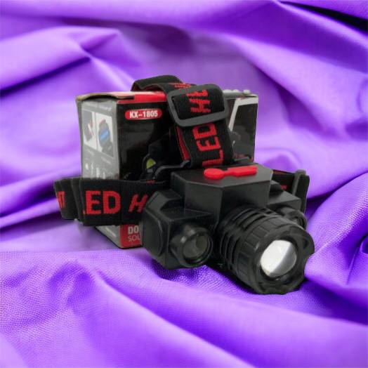 Фонарь налобный Bailong BL-1805 COB XPE аккумуляторный, фонарь на голову для рыбалки, надежный налобный