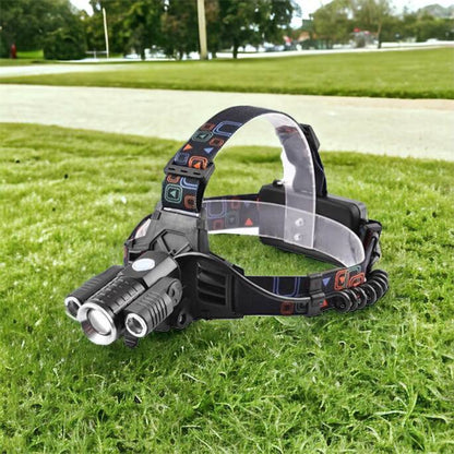 Фонарь налобный W602-T6-2XPE Bike с велокреплением 2x18650, светодиодный фонарь на лоб, сверхмощный