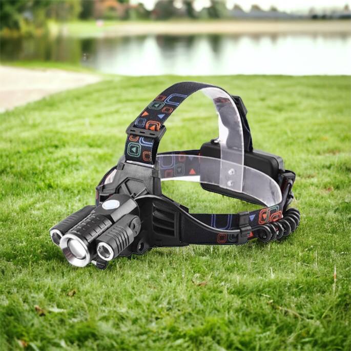 Фонарь налобный W602-T6-2XPE Bike с велокреплением 2x18650, светодиодный фонарь на лоб, сверхмощный