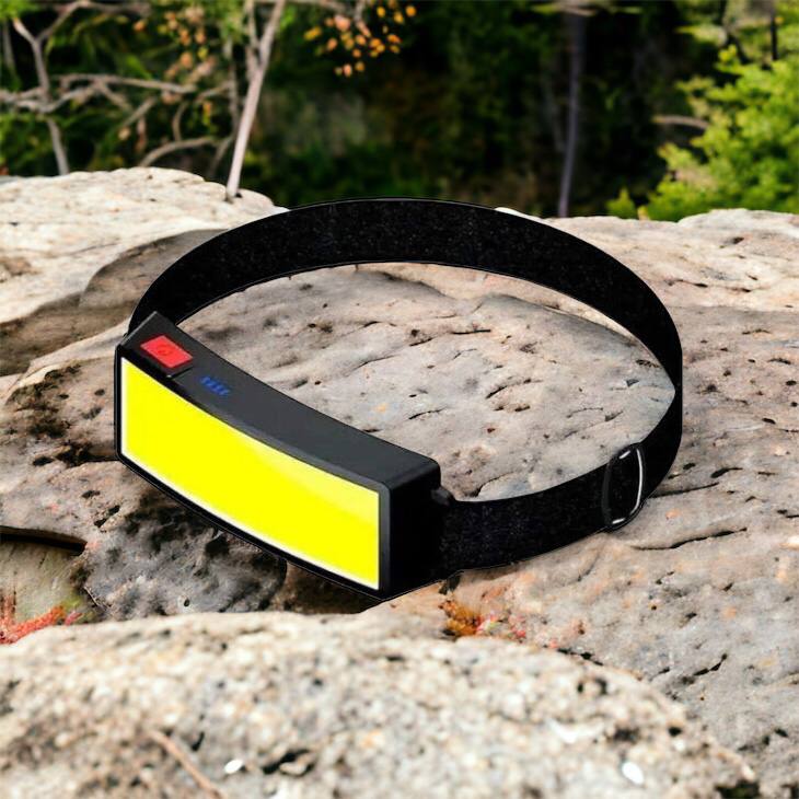 Налобный фонарик яркий рассеивающий для СТО Bailong BL-F007-COB, 3 режима, водостойкий, зарядка от USB