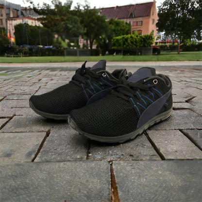 Спортивные кроссовки мужские летние из сетки 40 размер. Летние кроссовки сетка. Модель 24112. Цвет: черный