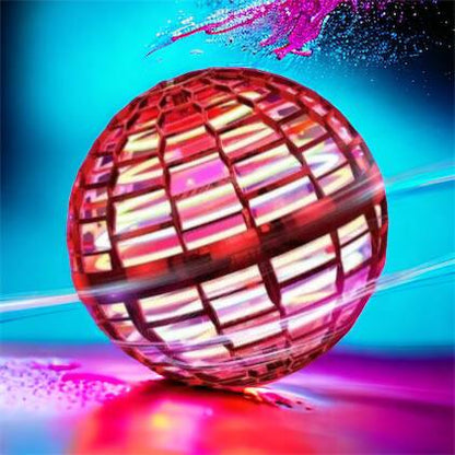 Летающий шар спиннер светящийся FlyNova Pro Gyrosphere игрушка мяч бумеранг, игрушка летающий шар