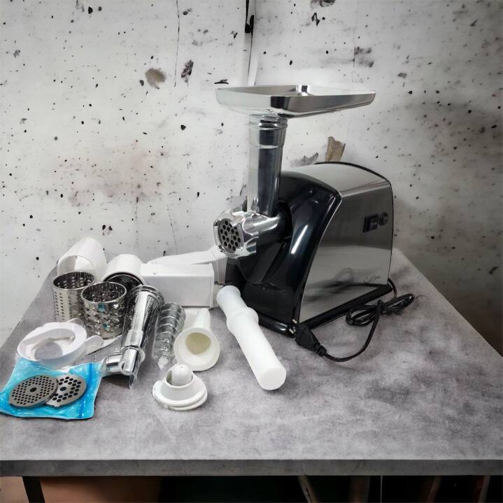 Мясорубка Suntera SMG-5454SS, Кухонная мясорубка, Мясорубка электрическая металл, Мясорубка-соковижималка