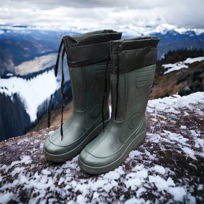 Сапоги мужские резиновые высокие утепленные с подвязкой 44 размер (29 см), сапоги резиновые для рыбалки