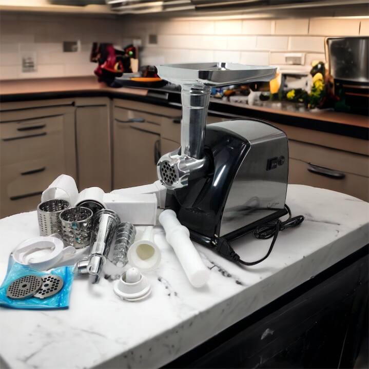 Мясорубка Suntera SMG-5454SS, Кухонная мясорубка, Мясорубка электрическая металл, Мясорубка-соковижималка