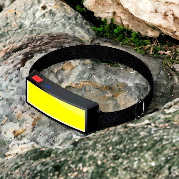 Налобный фонарик яркий рассеивающий для СТО Bailong BL-F007-COB, 3 режима, водостойкий, зарядка от USB