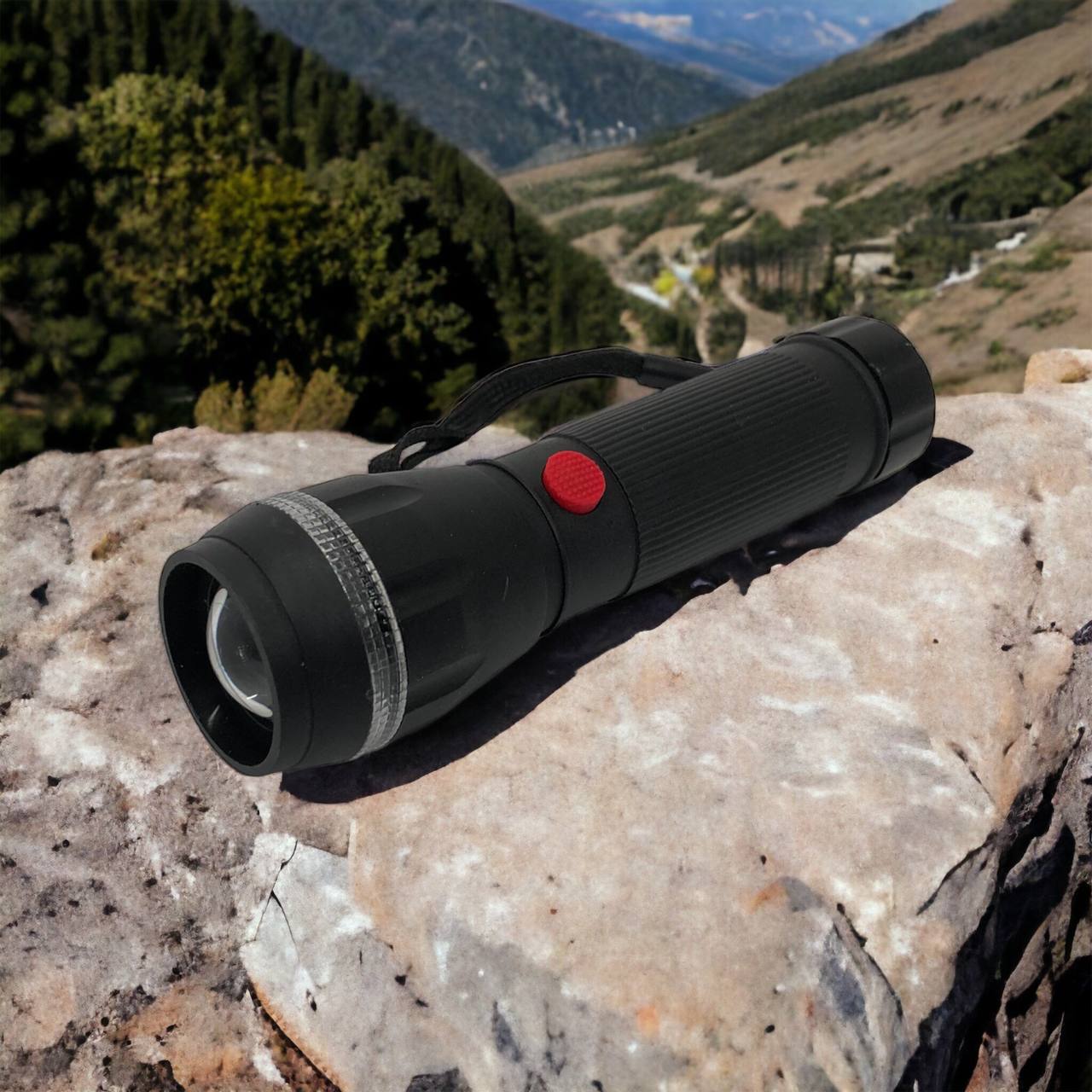 Ручний ліхтарик на батарейках (3хААА) з функцією зуму, кишеньковий міні ліхтар лід ліхтар переносний гарний