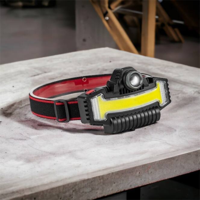 Налобный фонарик Bailong BL-W685-LTS+COB+RGB, 5 режимов, водостойкий, ударостойкий, USB кабель Type-c