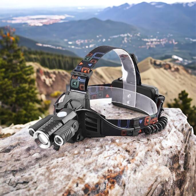 Фонарь налобный W602-T6-2XPE Bike с велокреплением 2x18650, светодиодный фонарь на лоб, сверхмощный