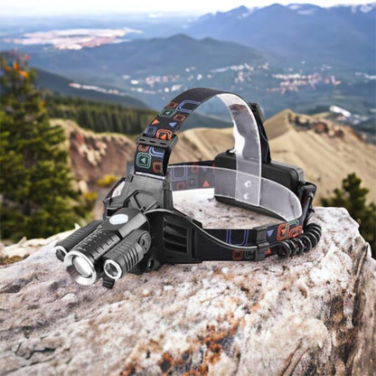 Фонарь налобный W602-T6-2XPE Bike с велокреплением 2x18650, светодиодный фонарь на лоб, сверхмощный