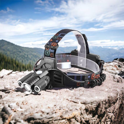 Фонарь налобный W602-T6-2XPE Bike с велокреплением 2x18650, светодиодный фонарь на лоб, сверхмощный