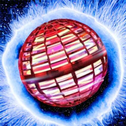 Летающий шар спиннер светящийся FlyNova Pro Gyrosphere игрушка мяч бумеранг, игрушка летающий шар