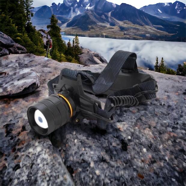 Яркий налобный фонарь Bailong BL-8076-2-GT100, Фонарь аккумуляторный для рыбалки, Фонарь на голову