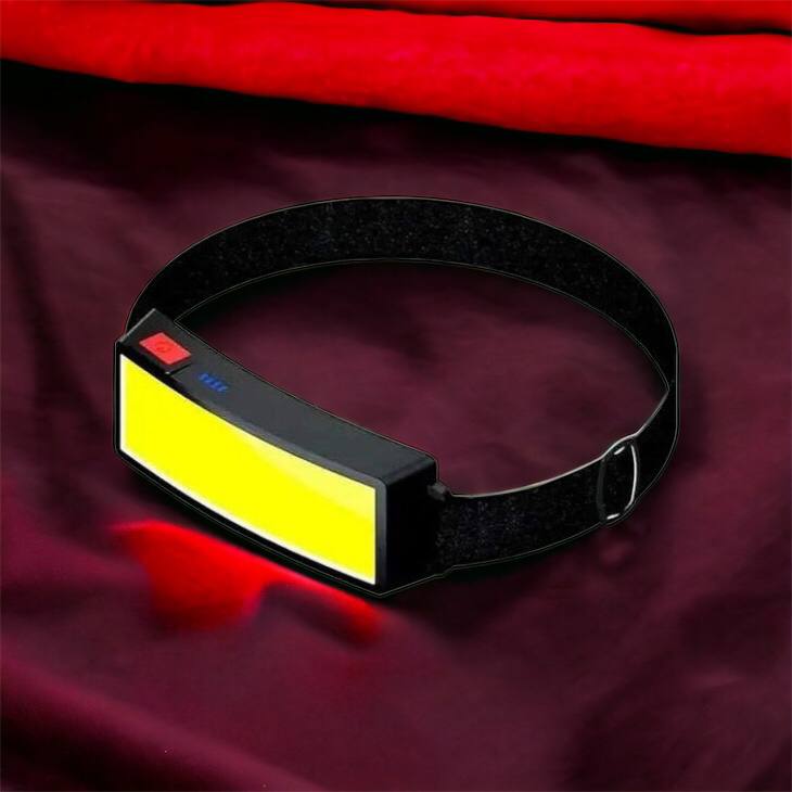 Налобный фонарик яркий рассеивающий для СТО Bailong BL-F007-COB, 3 режима, водостойкий, зарядка от USB