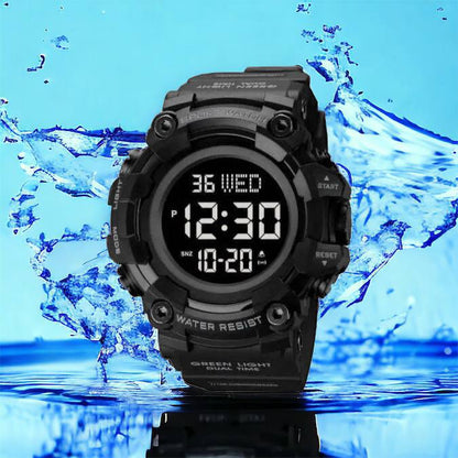 Годинник наручний чоловічий SKMEI 1968BKBK BLACK-BLACK, водостійкий тактичний годинник. Колір: чорний