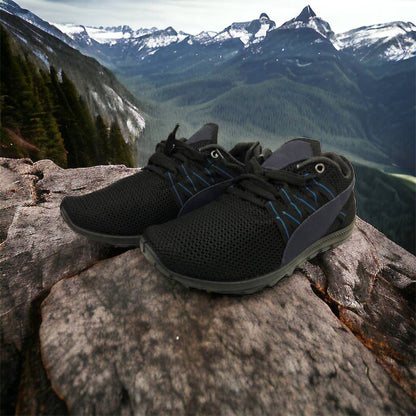 Спортивные кроссовки мужские летние из сетки 40 размер. Летние кроссовки сетка. Модель 24112. Цвет: черный