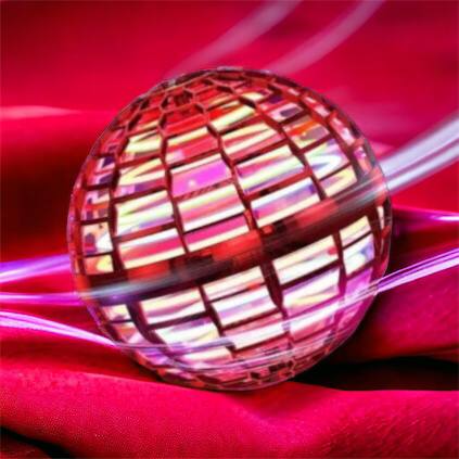 Летающий шар спиннер светящийся FlyNova Pro Gyrosphere игрушка мяч бумеранг, игрушка летающий шар