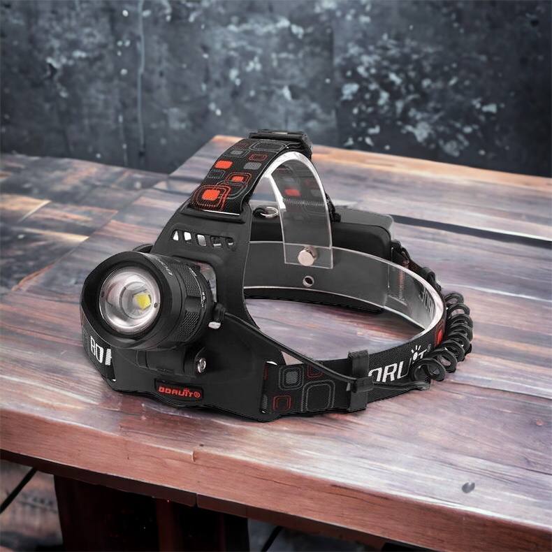 Налобный фонарь Bailong BL-T32-P50, мощный налобный светодиодный фонарик на голову, три режима
