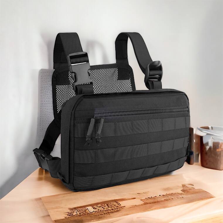 Тактична сумка нагрудна з Cordura 1000D, чоловіче розвантаження чорна