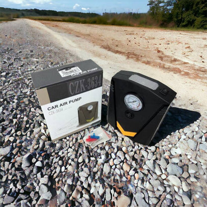 Автомобильный компрессор 12V насос с фонариком, мощный насос для колес автомобиля от прикуривателя