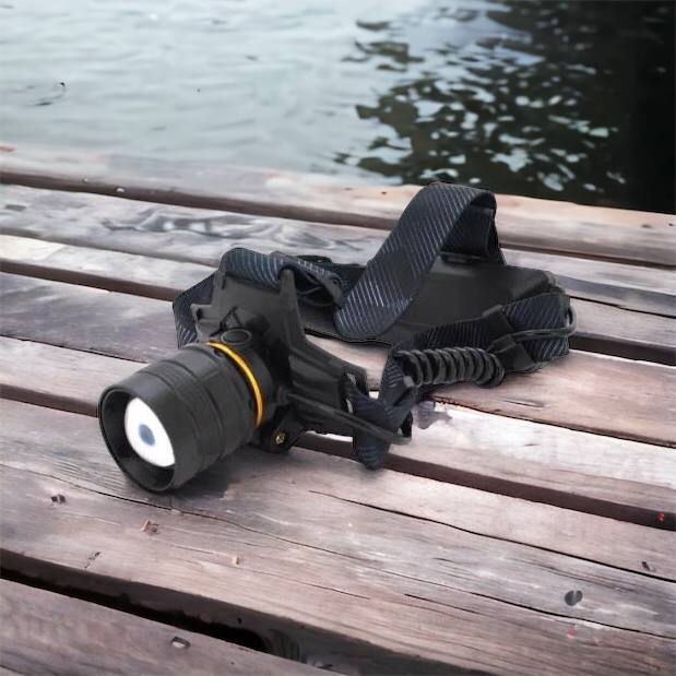 Яркий налобный фонарь Bailong BL-8076-2-GT100, Фонарь аккумуляторный для рыбалки, Фонарь на голову