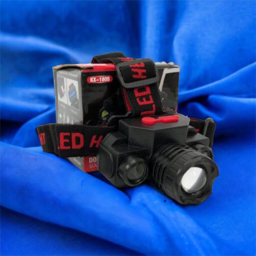 Фонарь налобный Bailong BL-1805 COB XPE аккумуляторный, фонарь на голову для рыбалки, надежный налобный