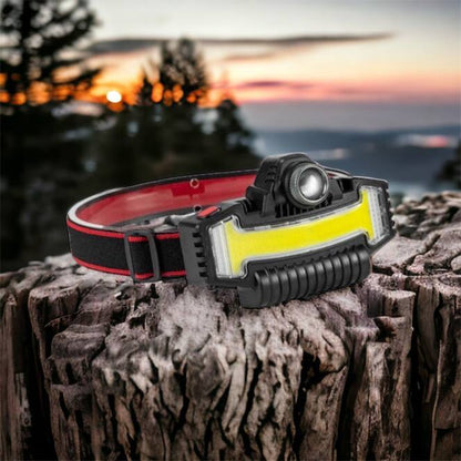 Налобный фонарик Bailong BL-W685-LTS+COB+RGB, 5 режимов, водостойкий, ударостойкий, USB кабель Type-c