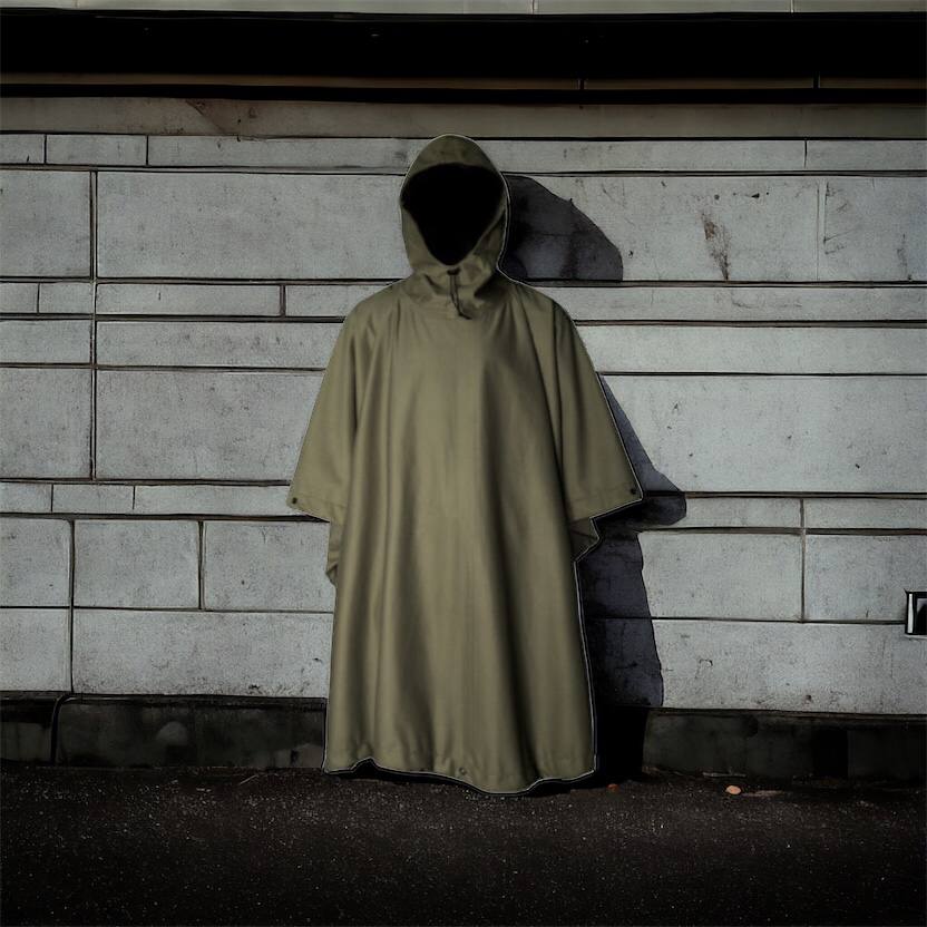 Качественный тактический дождевик - пончо. Военный плащ – накидка от дождя