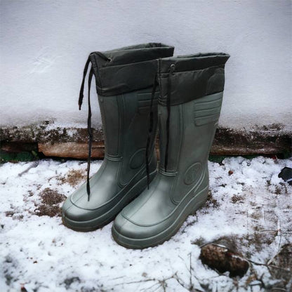 Сапоги мужские резиновые высокие утепленные с подвязкой 44 размер (29 см), сапоги резиновые для рыбалки