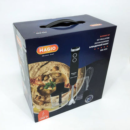 Блендер MAGIO MG-655, портативный блендер для смузи, ручной погружной блендер, электрический блендер