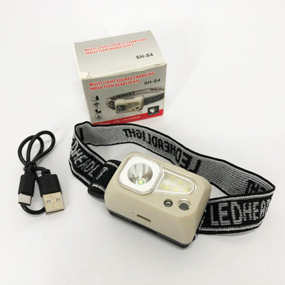 Фонарь налобный SH-S4-XPE+3SMD, Мощный аккумуляторный налобный фонарик, Налобный фонарь яркий