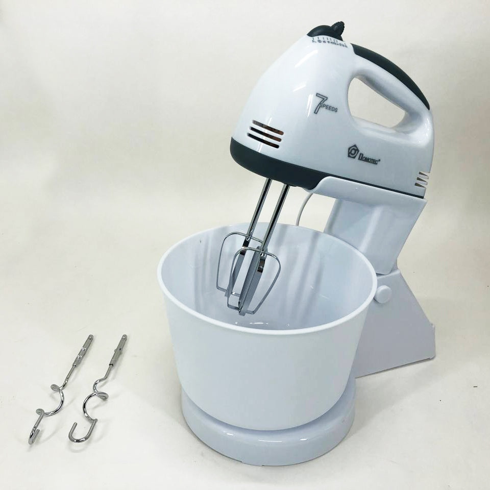 Міксер побутовий 7 швидкостей із чашею 2 л Domotec MS-1366, міксер кухонний стаціонарний, кухонний тістоміс