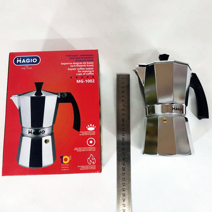 Гейзерная кофеварка Magio MG-1002 300 мл, гейзер для кофе, кофеварка гейзерного типа, кофеварка для дома