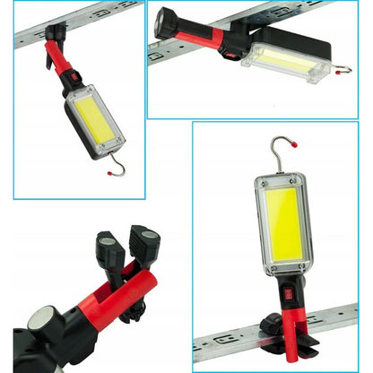 Фонарь кемпинговый ZJ-8859-COB-3 аккумуляторный 18650 х 2, зарядка от micro USB, с магнитом и крючком