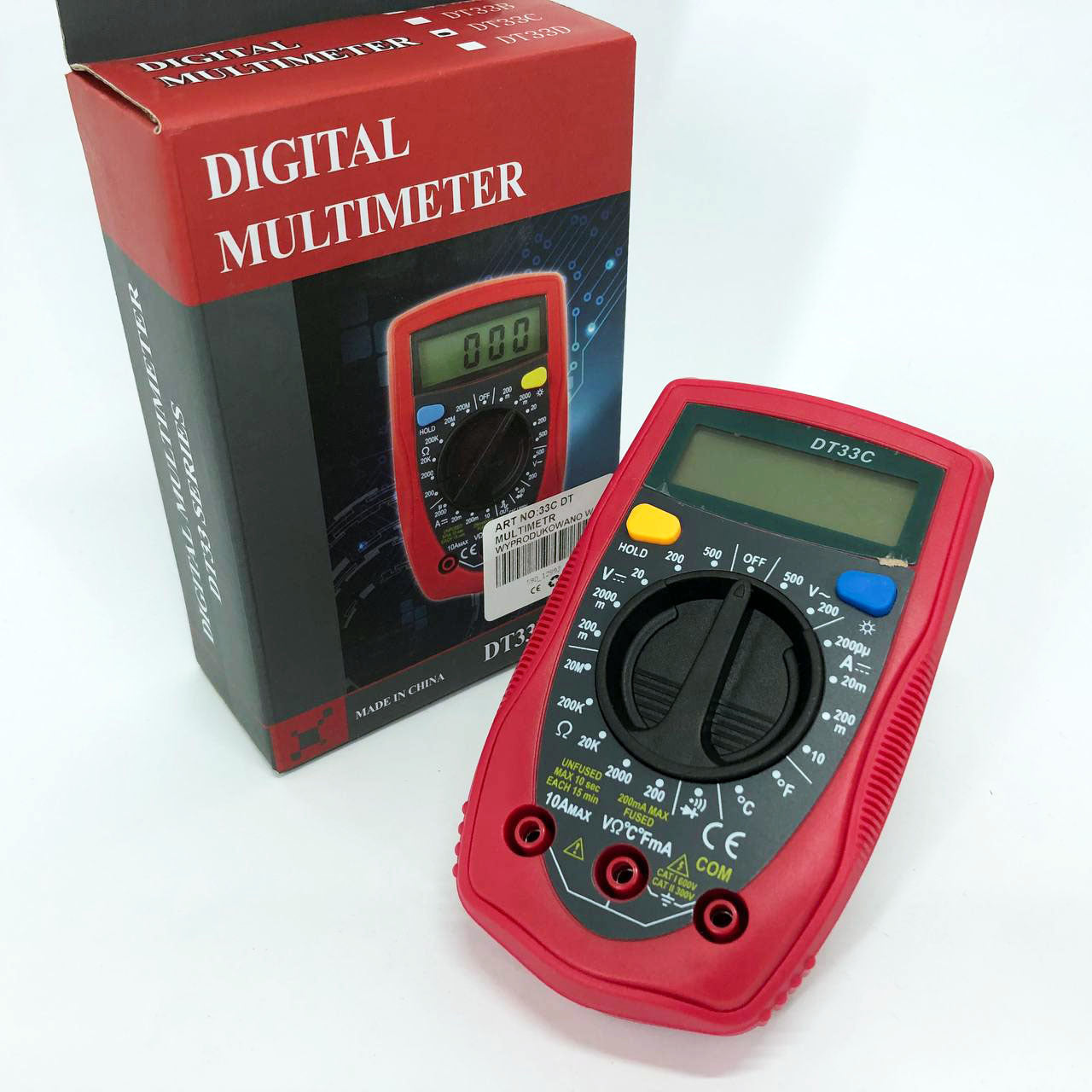 Цифровой Мультиметр 33 C DT DIGITAL мультитестер тестер, электронный мультиметр, тестер профессиональный